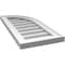 Ekena Millwork Quarter Round Top Right Surface Mount PVC Gable Vent w/ 2"W x 1-1/2"P Brickmould Frame, 12"W x 26"H GVPQR12X2602SN - alternate 3